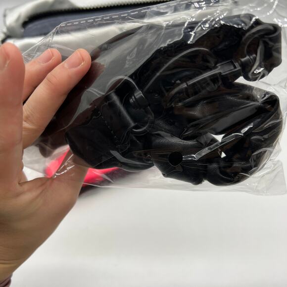 Shawn Killinger x IHKWIP Knotted Shoulder Bag w Crossbody Strap Metallic Silver - Picture 15 of 16